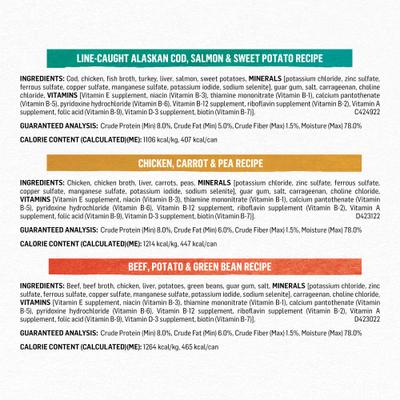 Show full view: Purina Beyond Natural Pate Ground Entrees Wet Dog Food Variety Pack, 13-oz can, case of 12 slide 4 of 11