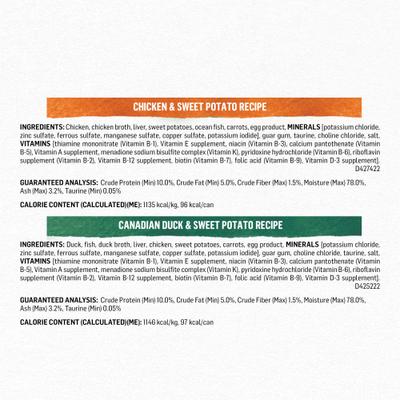 Show full view: Purina Beyond Poultry Variety Pack Grain-Free Natural Pate Wet Cat Food, 3-oz can, case of 12, 2 count slide 4 of 11