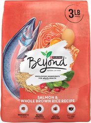 Purina Beyond Simply Salmon & Whole Brown Rice Recipe Dry Cat Food, 3-lb bag