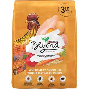 Purina Beyond Simply White Meat Chicken & Whole Oat Meal Recipe Dry Cat Food, 3-lb bag