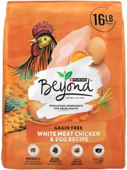Purina Beyond White Meat Chicken & Egg Recipe Grain-Free Natural Dry Cat Food, 16-lb bag