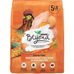 Purina Beyond White Meat Chicken & Egg Recipe Grain-Free Natural Dry Cat Food, 5-lb bag