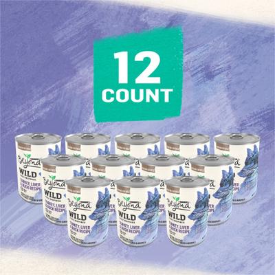 Show full view: Purina Beyond Wild Prey-Inspired Grain-Free High Protein Turkey, Liver & Duck Pate Recipe Canned Dog Food, 13-oz, case of 12 slide 3 of 12