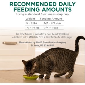 Purina Cat Chow Naturals Original No Artificial Flavors or Preservatives Added Vitamins, Minerals & Nutrients Real Chicken Dry Cat Food, 18-lb bag