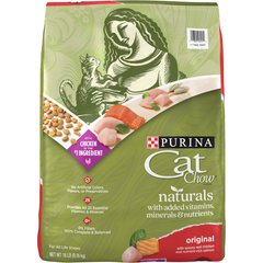 Purina Cat Chow Naturals Original with Added Vitamins, Minerals & Nutrients Dry Cat Food, 18-lb bag
