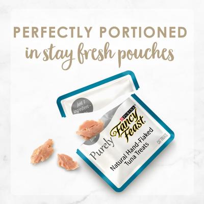 Show full view: Purina Fancy Feast Purely Natural Chicken, Tuna & Salmon Variety Pack Soft Cat Treat, 10 count slide 6 of 11