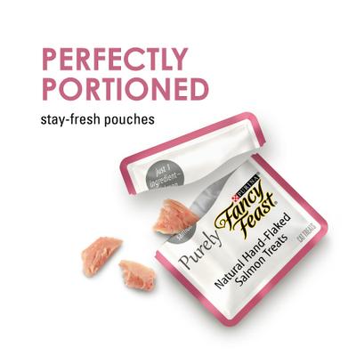 Show full view: Purina Fancy Feast Purely Natural Hand-Flaked Salmon Soft Cat Treat, 10 count slide 7 of 11