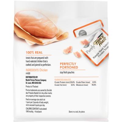 Show full view: Purina Fancy Feast Purely Natural Hand-Selected Chicken Soft Cat Treat, 10 count slide 3 of 11