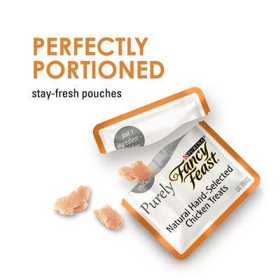 Show full view: Purina Fancy Feast Purely Natural Hand-Selected Chicken Soft Cat Treat, 10 count slide 9 of 11