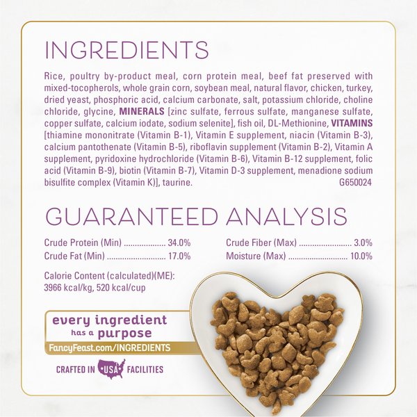 Show full view: Purina Fancy Feast with Savory Chicken & Turkey Dry Cat Food, 12-lb bag slide 7 of 13