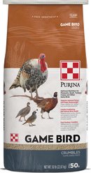 Purina Game Bird Flight Conditioner 19% Protein Crumble Poultry Feed, 50-lb bag