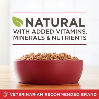 Show full view: Purina ONE Classic Ground Beef & Brown Rice Entree Adult Wet Dog Food, 13-oz can, case of 12 slide 6 of 12