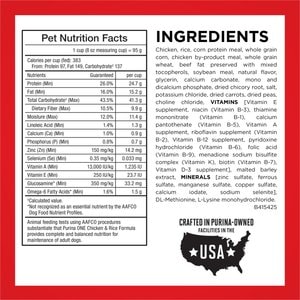 Purina ONE Digestive & Gut Health Support Chicken & Rice Formula Dry Dog Food, 4-lb bag