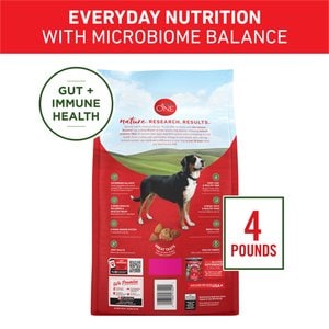 Purina ONE Digestive & Gut Health Support Lamb & Rice Formula Dry Dog Food, 4-lb bag