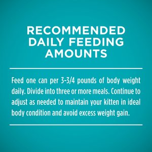 Purina ONE Grain-Free Natural Pate Healthy Kitten Chicken & Salmon Recipe Wet Kitten Food, 3-oz can, case of 24