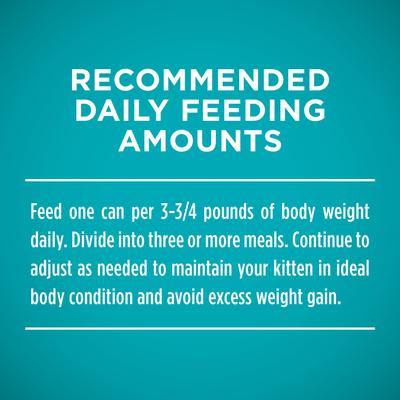 Show full view: Purina ONE Grain-Free Natural Pate Healthy Kitten Chicken & Salmon Recipe Wet Kitten Food, 3-oz can, case of 4 slide 10 of 15