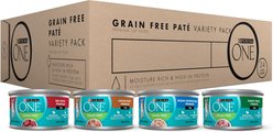Purina ONE Grain-Free Variety Pack Natural High Protein Canned Cat Food, 3-oz, case of 24