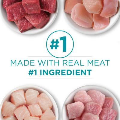 Show full view: Purina ONE Grain-Free Variety Pack Natural High Protein Canned Cat Food, 3-oz, case of 24 slide 6 of 13