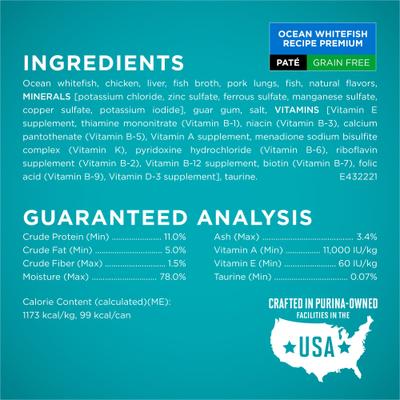 Show full view: Purina ONE Grain-Free Variety Pack Natural High Protein Canned Cat Food, 3-oz, case of 24 slide 9 of 13