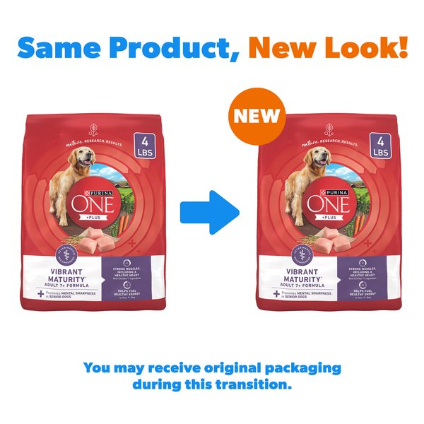 Purina ONE High Protein + Vibrant Maturity 7 Plus Formula Dry Senior Dog Food