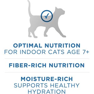 Purina ONE Indoor Advantage 7+ Chicken & Ocean Fish Recipe Pate Wet Cat Food, 3-oz can, case of 24