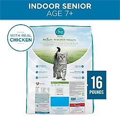 Purina ONE Indoor Advantage Senior 7+ High Protein Natural Dry Cat Food, 16-lb bag slide 2 of 7
