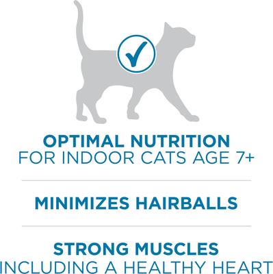Show full view: Purina ONE Indoor Advantage Senior 7+ High Protein Natural Dry Cat Food, 3.5-lb bag slide 5 of 10