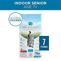 Purina ONE Indoor Advantage Senior 7+ High Protein Natural Dry Cat Food, 7-lb bag slide 2 of 7