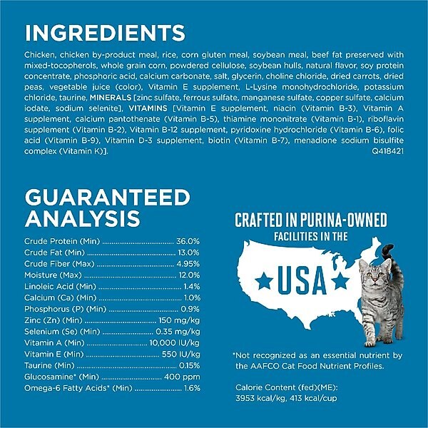 Purina ONE Indoor Advantage Senior 7+ High Protein Natural Dry Cat Food