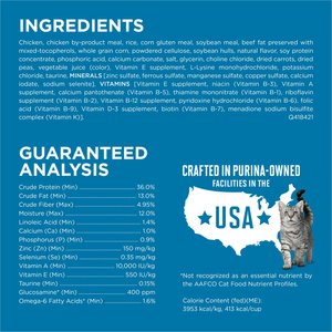 Purina ONE Indoor Advantage Senior 7+ High Protein Natural Dry Cat Food, 7-lb bag