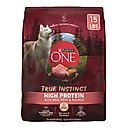 Purina ONE Natural High Protein True Instinct with Real Beef & Salmon Dry Dog Food, 15-lb bag