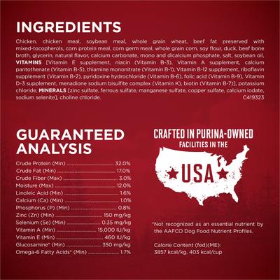 Show full view: Purina ONE Natural High Protein True Instinct with Real Chicken & Duck Dry Dog Food, 3.8-lb bag slide 5 of 9