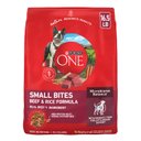 Purina ONE Natural Small Bites Beef & Rice Formula High-Protein Dry Dog Food, 16.5-lb bag