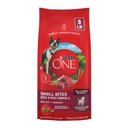 Purina ONE Natural Small Bites Beef & Rice Formula High-Protein Dry Dog Food, 8-lb bag