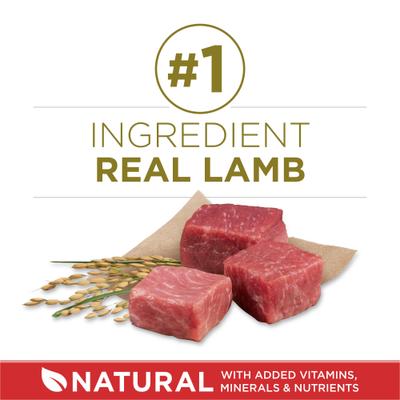 Show full view: Purina ONE Natural SmartBlend Lamb & Rice Formula Dry Dog Food, 40-lb bag slide 5 of 11