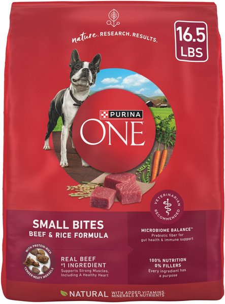 Purina ONE SmartBlend Small Bites Beef & Rice Dry Dog Food