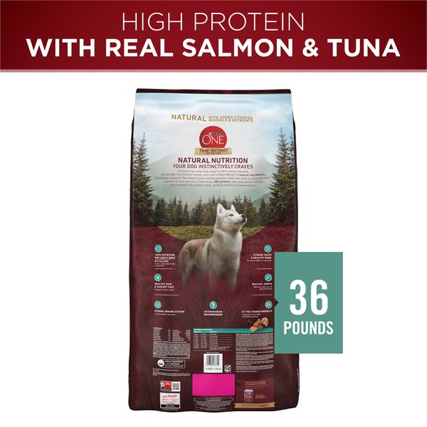 Purina ONE Natural True Instinct High Protein Real Salmon & Tuna Dry Dog Food