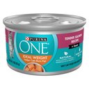 Purina ONE Natural Weight Control Ideal Weight Tender Salmon Recipe Wet Cat Food, 3-oz can, case of 24