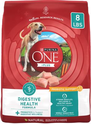 PURINA ONE Plus Digestive Health Formula Dry Dog Food, 8-lb bag