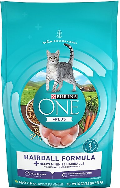Purina ONE +Plus Hairball Formula Natural Adult Dry Cat Food