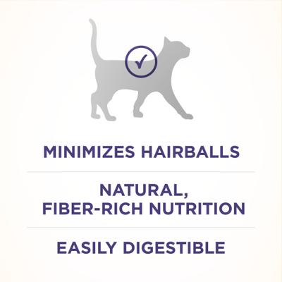 Show full view: Purina ONE +Plus Hairball Formula Natural Adult Dry Cat Food, 3.5-lb bag slide 6 of 13