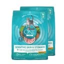 Purina ONE +Plus Sensitive Skin & Stomach Adult Natural Digestive Dry Cat Food, 32-lb bundle 