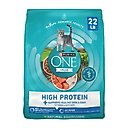 Purina ONE Plus Skin & Coat Health Formula Natural Salmon & Ocean Whitefish High Protein Dry Cat Food, 22-lb bag
