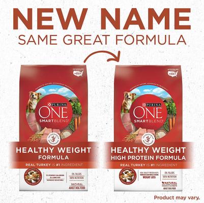 Show full view: Purina ONE SmartBlend Healthy Weight High Protein Formula Adult Dry Food + Milk-Bone Original Large Biscuit Dog Treats slide 5 of 10