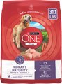 Purina ONE SmartBlend Vibrant Maturity 7+ Chicken Formula Adult Premium Dry Dog Food, 31.1-lb bag