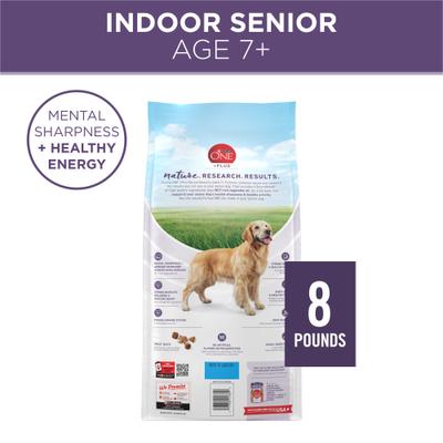Show full view: Purina ONE SmartBlend Vibrant Maturity 7+ Chicken Formula Adult Premium Dry Dog Food, 8-lb bag slide 5 of 15