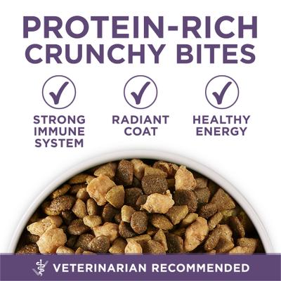 Show full view: Purina ONE SmartBlend Vibrant Maturity 7+ Chicken Formula Adult Premium Dry Dog Food, 8-lb bag slide 7 of 15