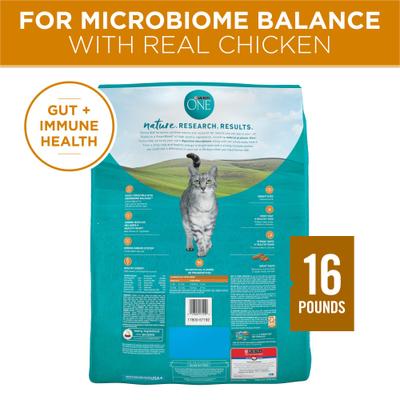Show full view: Purina ONE Tender Selects Blend with Real Chicken Digestive Formula Dry Cat Food, 16-lb bag slide 3 of 11