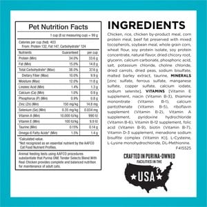 Purina ONE Tender Selects Blend with Real Chicken Natural Dry Cat Food, 3.5-lb bag