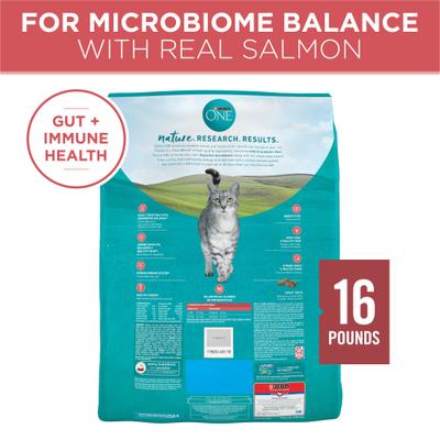 Show full view: Purina ONE Tender Selects Blend with Real Salmon Dry Cat Food, 16-lb bag slide 3 of 12